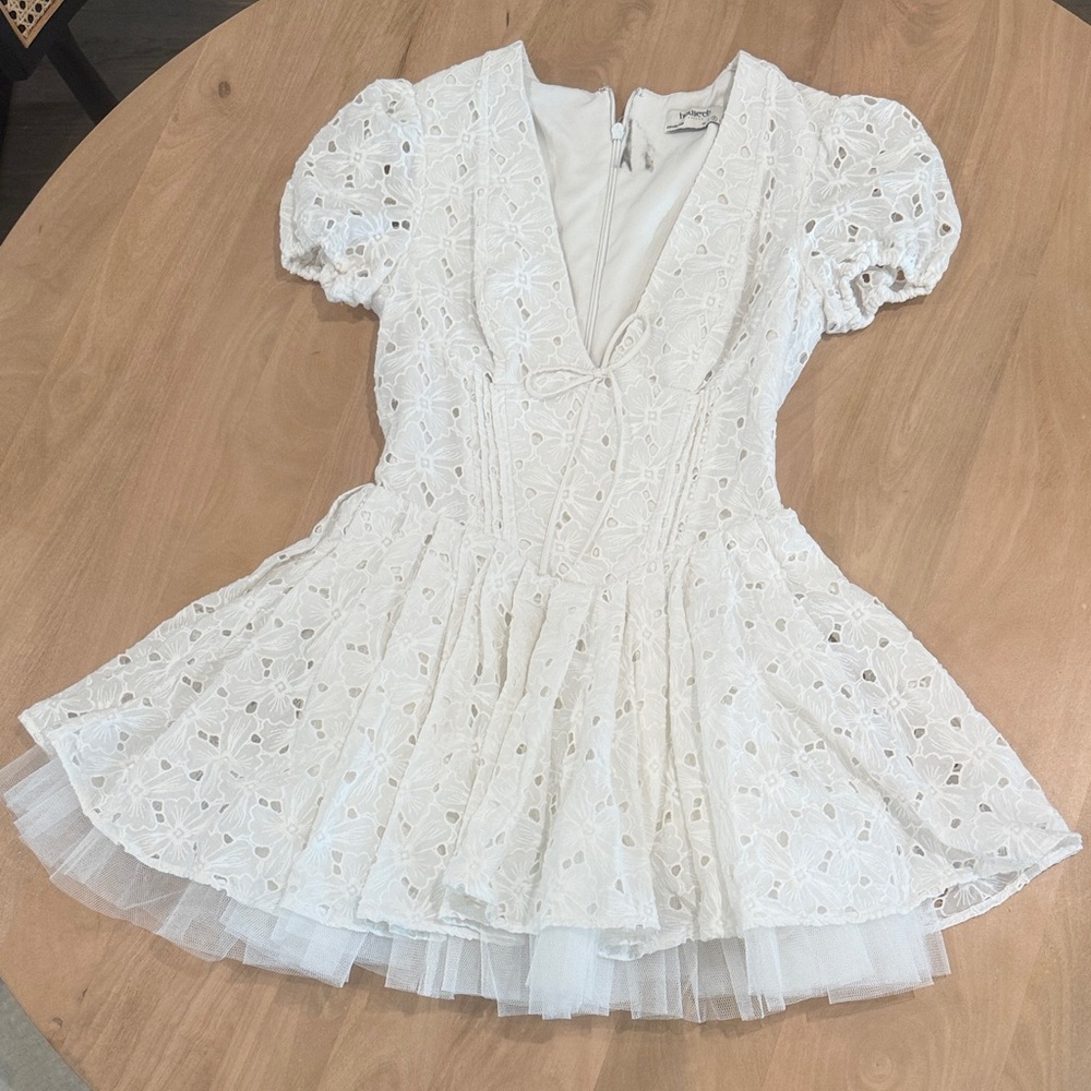 House of CB Ivory Lace Detail Dress